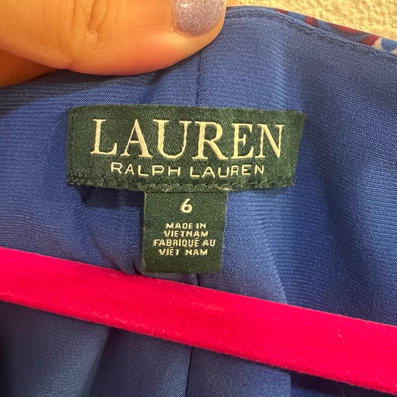 Lauren Ralph Lauren Tile-Print Surplice Jersey Dress - Picture 5 of 5